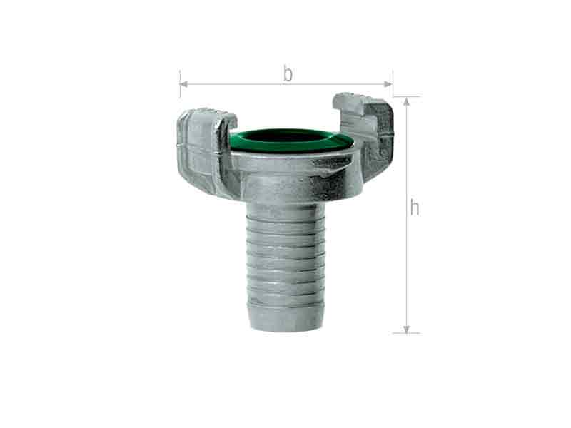 Kandžasta spojnica za vodu - GEKA plus (Nehrđajući čelik)800 X 600