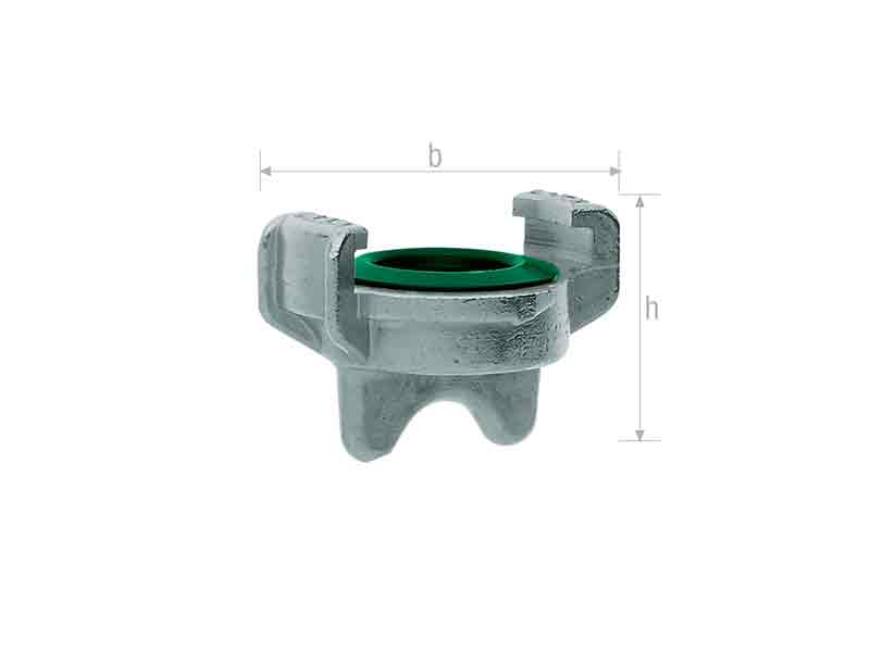 Kandžasta spojnica za vodu - čep - GEKA plus 800 X 600
