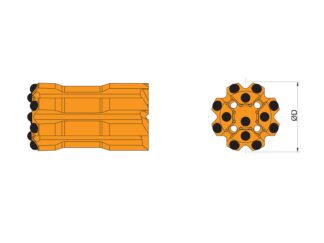 Kruna za bušenje t45 retrac