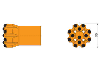 Kruna za bušenje t45 rupe za isplaku x4