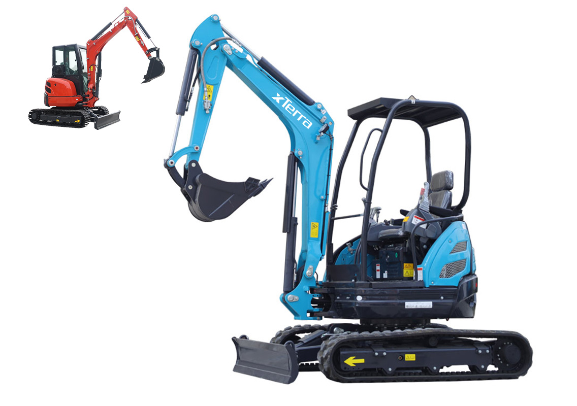 Mini bager xTerra XT35s 3500kg opcija kabine Mini bager xTerra XT35s 3500kg opcija kabine