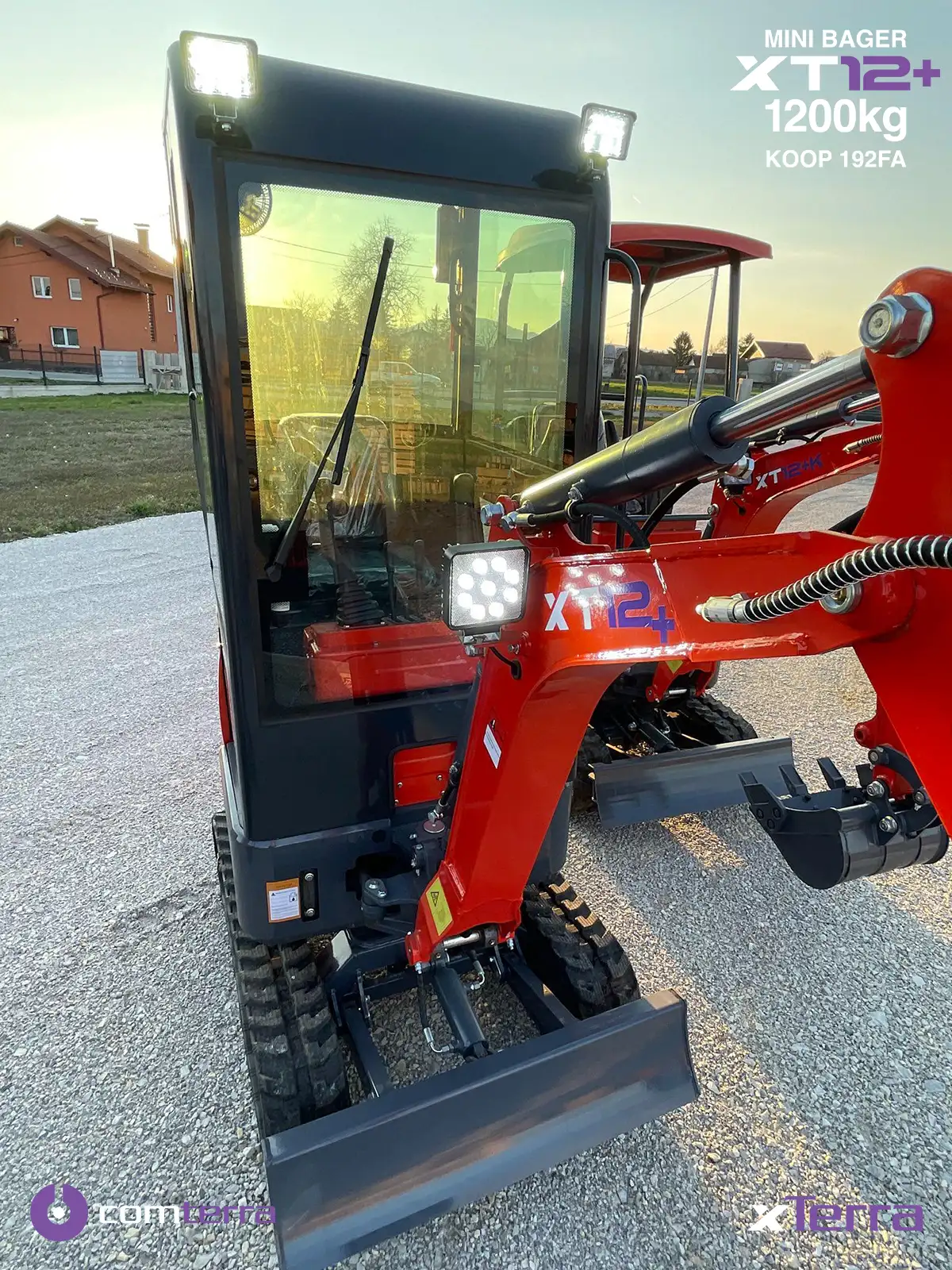 mini bager 1200 kg kabina